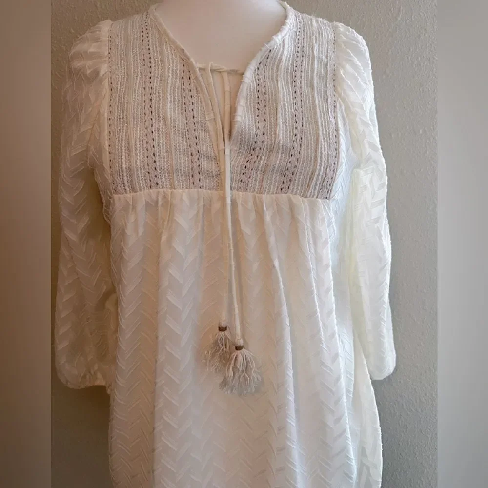 One September Attylie Textured Tassel Tunic